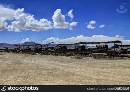 Train Cemetery, Uyuni Bolivia