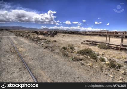 Train Cemetery, Uyuni Bolivia