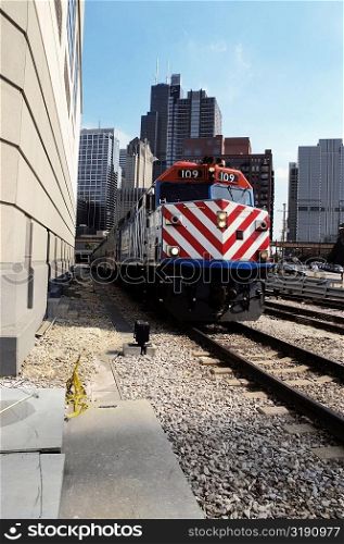 Train on a railroad track