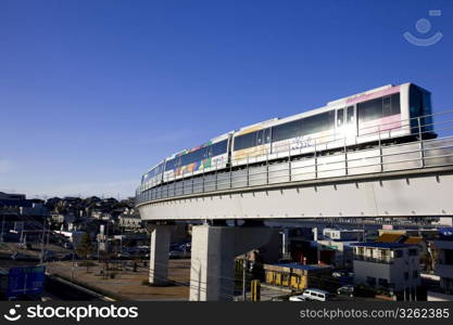 train on a railway line