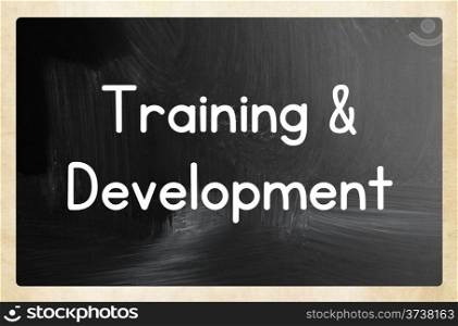training and development concept