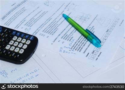 training for mathematics exam with graphics calculator