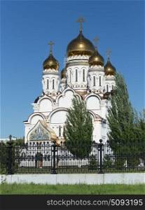 Transfiguration Cathedral in Togliatti. The biggest Orthodox church in Samara region