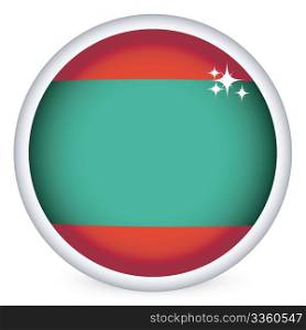 Transnistrian sphere flag button, isolated vector on white