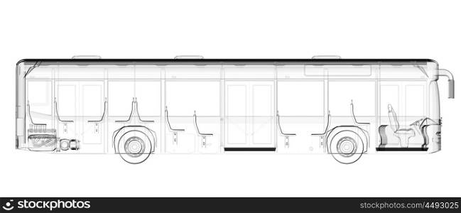 transparent isolated bus image
