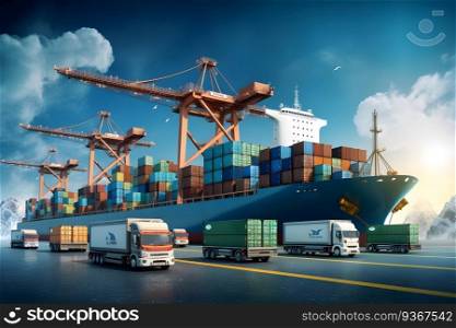 transportation and logistic import export. Generative AI