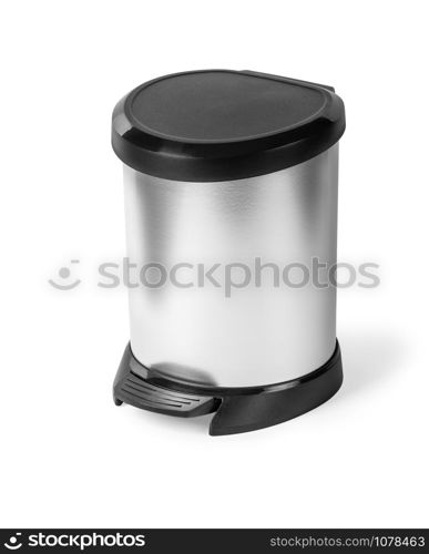 trash can isolated on white background with clipping path