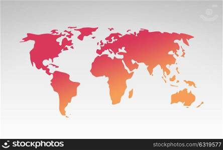 travel, cartography and geography concept - world map illustration. black world map illustration