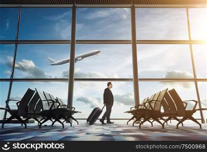 travel concept, people in the airport