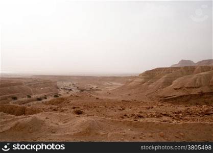 Travel in stone desert of Israel near Dead sea