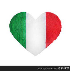 Travel italian love heart grunge icon.