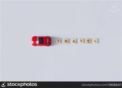travel letters toy car. High resolution photo. travel letters toy car. High quality photo