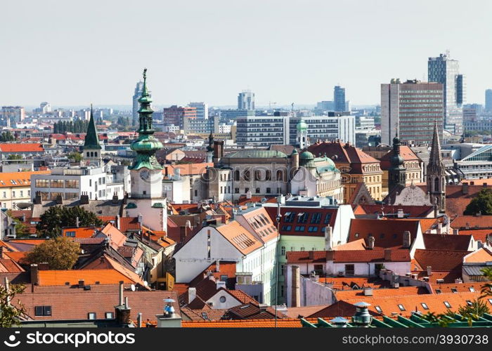 travel to Bratislava city - Bratislava old town skyline with tower of Michael&rsquo;s Gate, Slovakia
