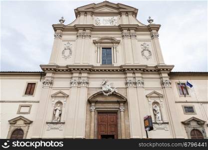 travel to Italy - facade of San Marco Church (Basilica di San Marco) of Convent in Florence city