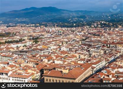 travel to Italy - Florence city skyline from Campanile