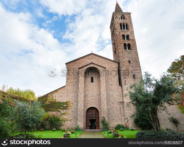 travel to Italy - front view of basilica San Giovanni Evangelista in Ravenna city