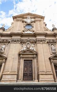 travel to Italy - front view of Church Chiesa dei santi michele e gaetano in Florence city