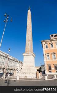 travel to Italy - Lateran Obelisk, ancient Egyptian obelisk (Obelisco Lateranense) on square Piazza San Giovanni Laterano in Rome city