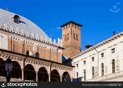 travel to Italy - medieval Palazzo della Ragione in Padua city