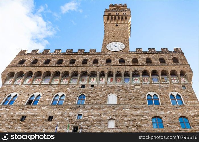 travel to Italy - Palazzo Vecchio (Old Palace,Town hall) in Florence city