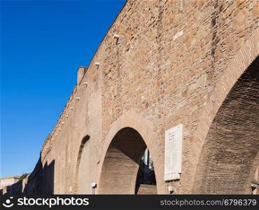 travel to Italy - Passetto di Borgo passage between Vatican city and Castle of St Angel in Rome