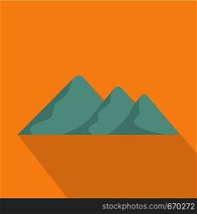 Travel to mountain icon. Flat illustration of travel to mountain vector icon for web. Travel to mountain icon, flat style.