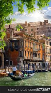 Travel to romantic Venice in summer, Italy