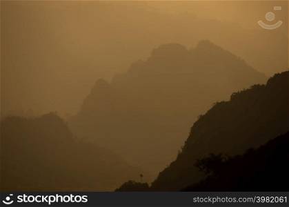 Travel Viewpoint. Doi luang chiang dao mountain sunset, Chiang mai, thailand.. Doi luang chiang dao mountain.