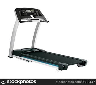 Treadmill isolated on white background. Treadmill on white background