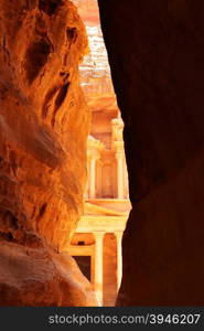 Treasury temple at Petra (Al Khazneh), Jordan