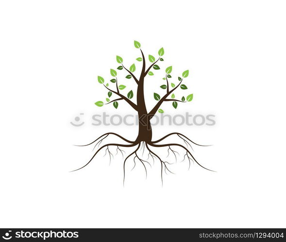 Tree icon concept of a stylized vector illustration