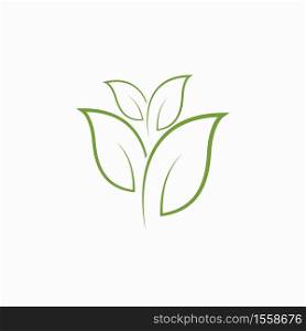 Tree-leaf-vector-logo-design,-eco-friendly-concept
