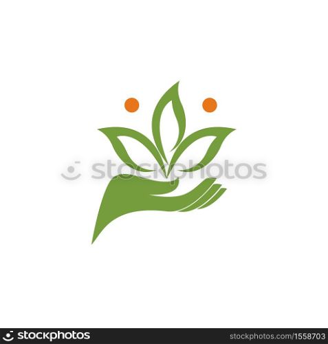 Tree leaf vector logo design, eco-friendly concept. - Copy