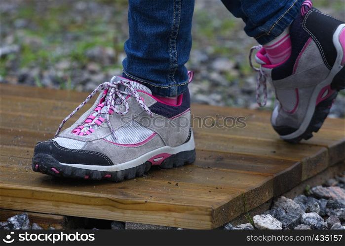 treking shoes outdoors