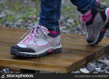 treking shoes outdoors
