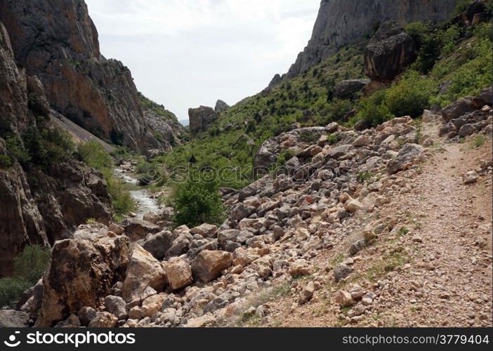 Trekking in Kazankaya canyon, Turkey