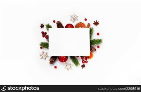 Trendy Christmas pattern with winter and New Year toys on abstract background. Top horizontal view copyspace . Trendy Christmas pattern with winter and New Year toys on abstract background. Top horizontal view copyspace flatlay