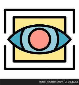Trendy eye alchemy icon. Outline trendy eye alchemy vector icon color flat isolated. Trendy eye alchemy icon color outline vector