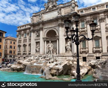 Trevi Fountain in Rome - Italy. (Fontana di Trevi)