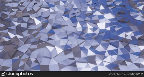 Triangle abstract background. Blue background, 3d rendering. Stock illustration.. Triangle abstract background. Blue background, 3d rendering.