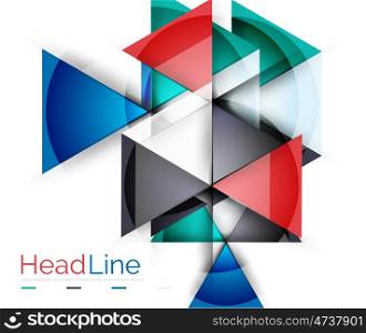 Triangle abstract background. Modern business triangle abstract background