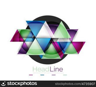 Triangle abstract background. Triangle abstract background. Colorful modern composiition