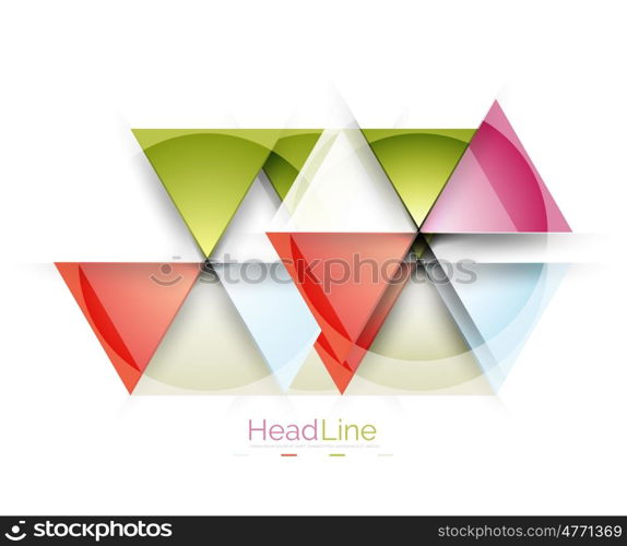 Triangle abstract background. Triangle abstract background. Colorful modern composiition