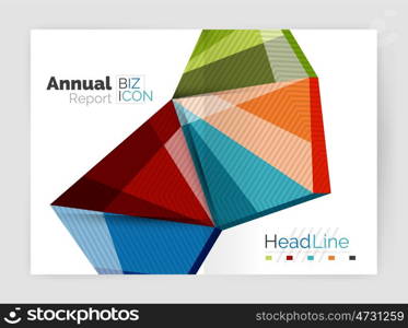 triangle design abstract background, business annual report templates