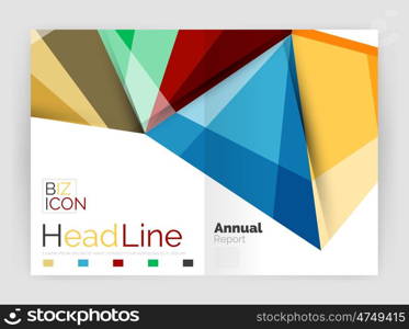 triangle design abstract background, business annual report templates