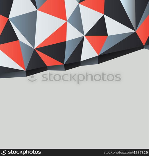 Triangles background with copyspace. Vector illustration, EPS10