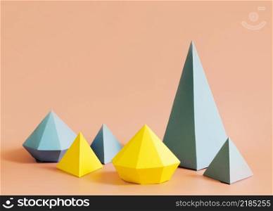 triangles paper concept desk