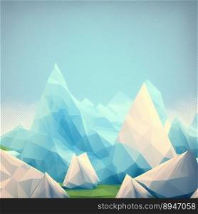 Triangular trendy abstract background. Polygonal illustration. Abstract modern low poly banner
