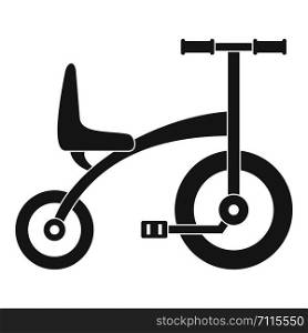 Tricycle icon. Simple illustration of tricycle vector icon for web design isolated on white background. Tricycle icon, simple style