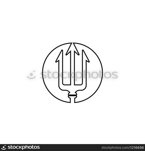 Trident Logo Template vector icon illustration design